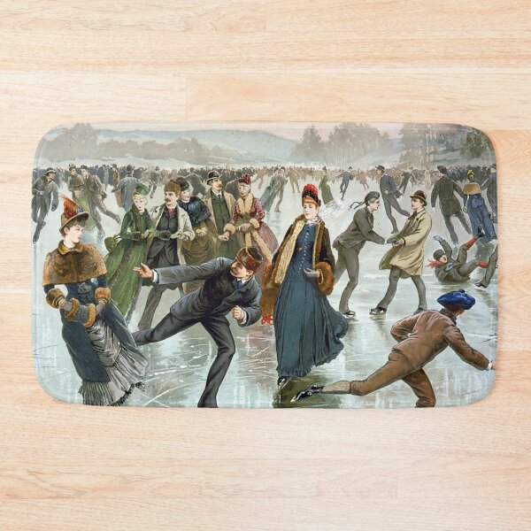 Item preview, Winter scenery - Skating by Henry Sandham  designed and sold by AR-shop.