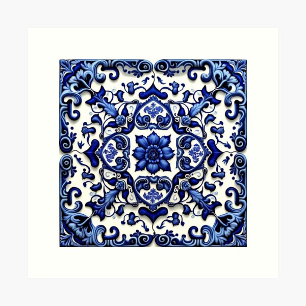 Item preview, Portuguese Square Tile designed and sold by artecomia.