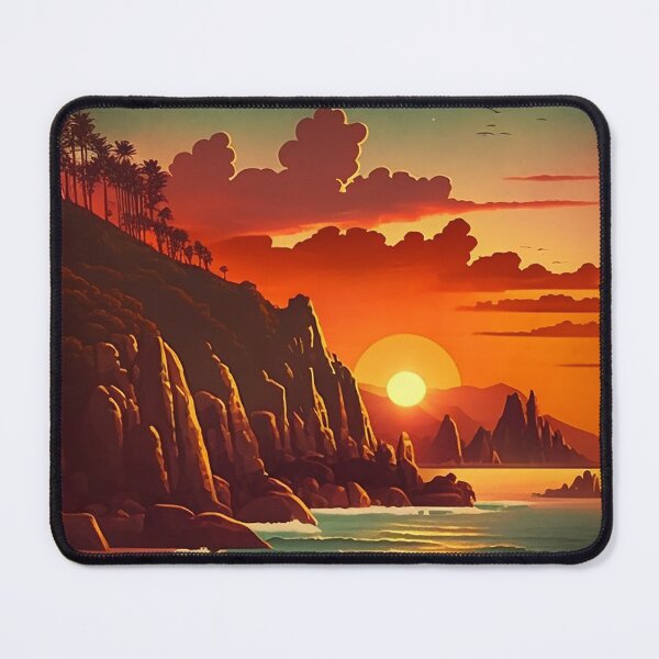 Item preview, Fiji Coastline Vintage Travel Art Poster designed and sold by OldTravelArt.
