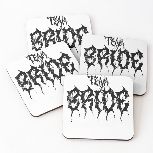 Item preview, Team Bride Bridesmaid Wedding Day In Death Metal Font Dark Letters designed and sold by brytfanna.
