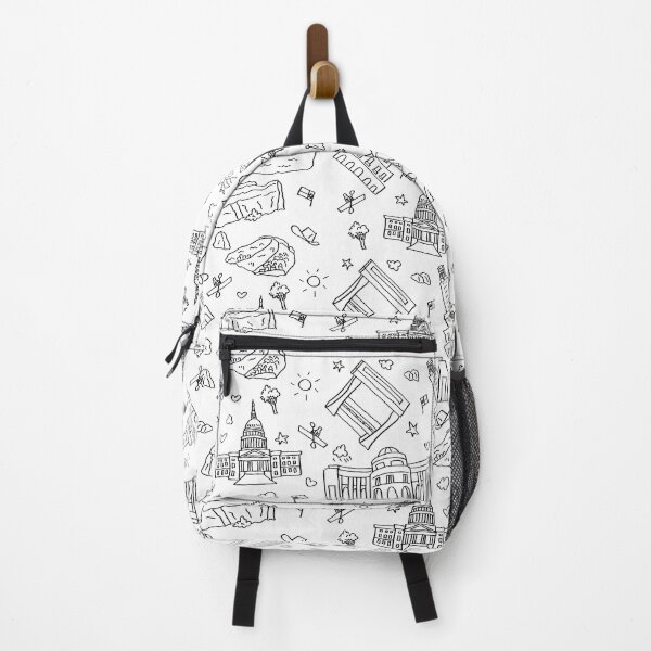 Item preview, Austin City, Texas USA Landmarks Handdrawn designed and sold by Sheridan T.