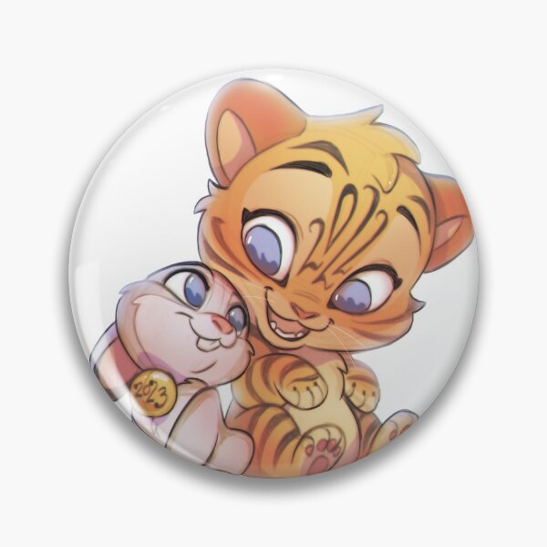 Aperçu de l'œuvre Lapin et Tigre créée et vendue par vixiearts.