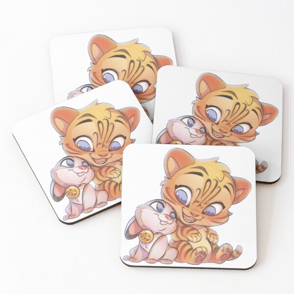 Item preview, Rabbit and Tiger designed and sold by vixiearts.