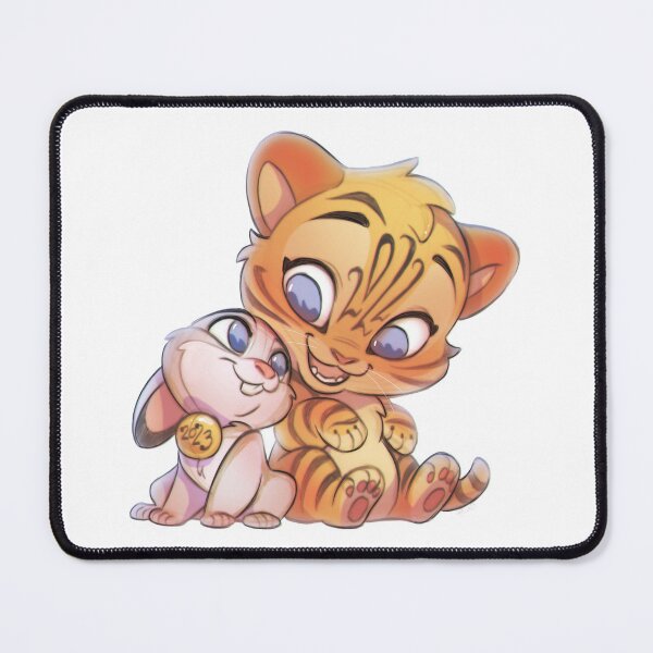 Item preview, Rabbit and Tiger designed and sold by vixiearts.