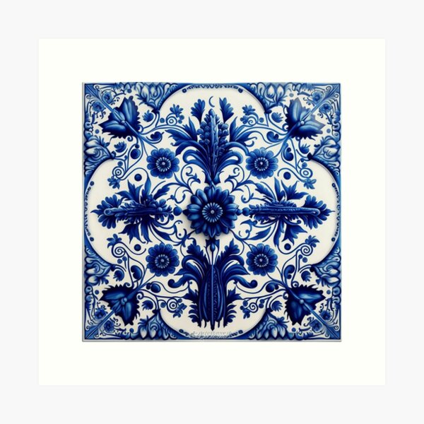 Item preview, Butterfly Portuguese Tile designed and sold by artecomia.