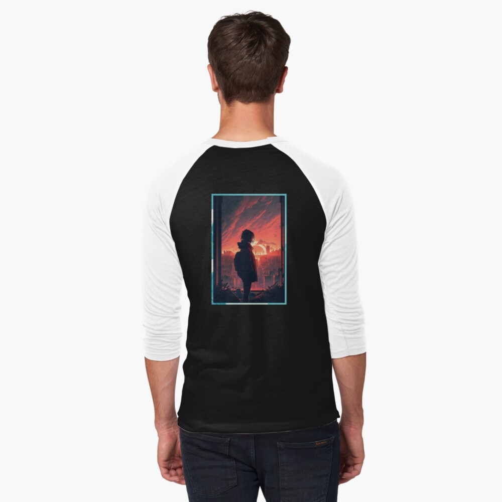 Aperçu de l'œuvre T-shirt baseball manches ¾ créée et vendue par novadreamart.