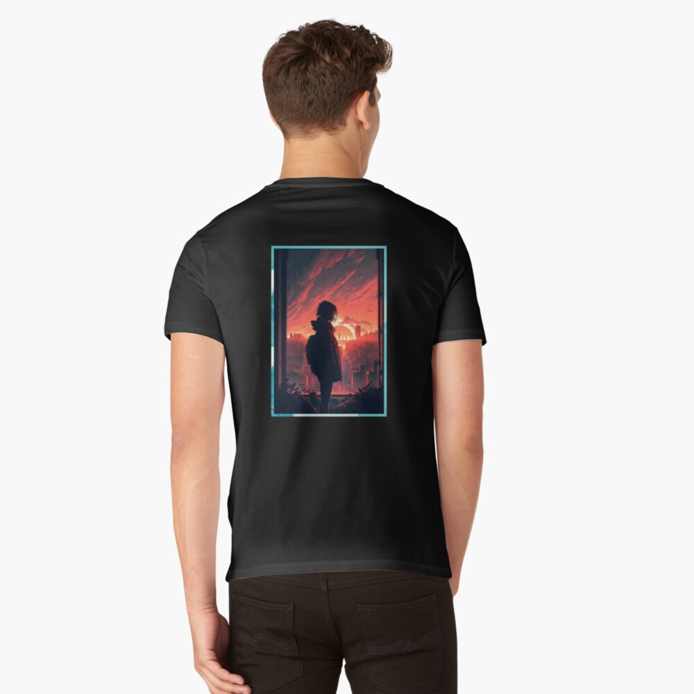 Aperçu de l'œuvre T-shirt col V créée et vendue par novadreamart.