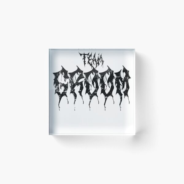 Item preview, Team Groom Groomsman Wedding Day In Death Metal Font Dark Letters designed and sold by brytfanna.
