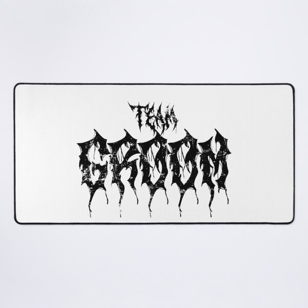 Item preview, Team Groom Groomsman Wedding Day In Death Metal Font Dark Letters designed and sold by brytfanna.