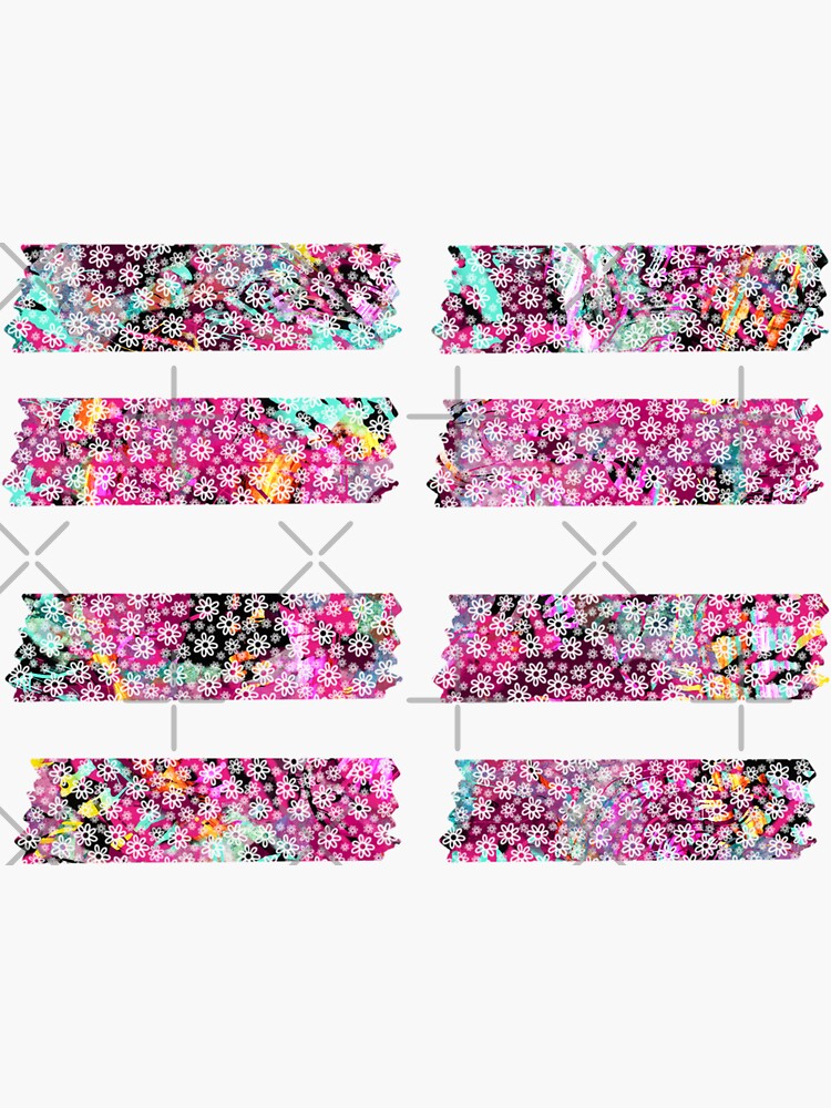 Splash Floral Washi Tape Sticker for Sale by Nicoledesigns1