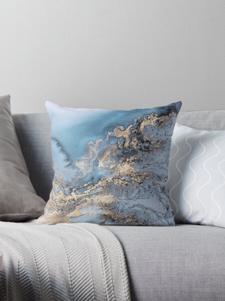 Artikel-Vorschau von Blue and Gold Marble, designt und verkauft von Jennifer Adair.