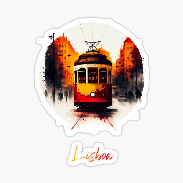 Aperçu de l'œuvre Tramway jaune de Lisbonne créée et vendue par Christophe Henin.
