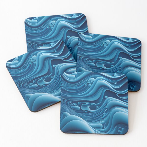 Item preview, "Alessia" - Aqua Blue - A Graphic Design Collection Inspired by the Depth and Brilliance of Water designed and sold by HiArtify ❤️.