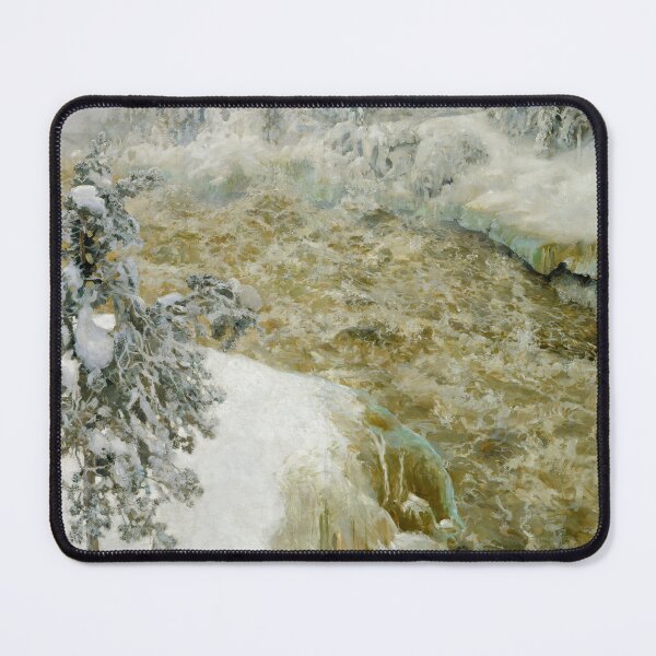 Item preview, Winter scenery - Imatra Falls in Snow, Imatra in Winter by Akseli Gallen-Kallela designed and sold by AR-shop.