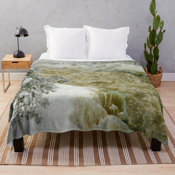 Item preview, Winter scenery - Imatra Falls in Snow, Imatra in Winter by Akseli Gallen-Kallela designed and sold by AR-shop.