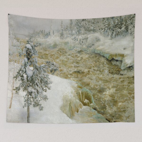 Item preview, Winter scenery - Imatra Falls in Snow, Imatra in Winter by Akseli Gallen-Kallela designed and sold by AR-shop.