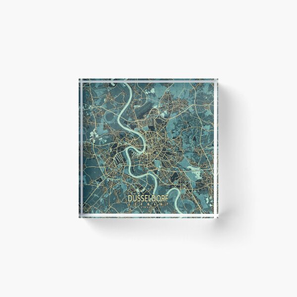 Item preview, Dusseldorf City Map of Germany - Summer designed and sold by deMAP.