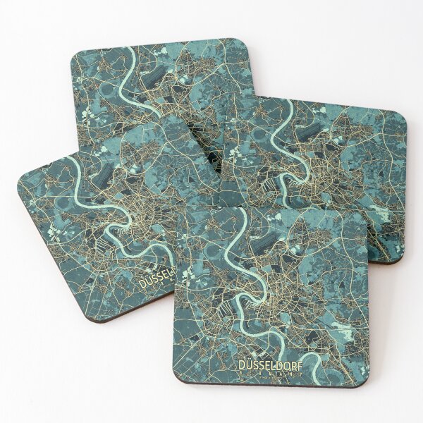 Item preview, Dusseldorf City Map of Germany - Summer designed and sold by deMAP.