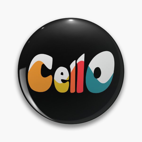 Item preview, Cello Colorful Wave Font - Black Background designed and sold by piesdesignart.