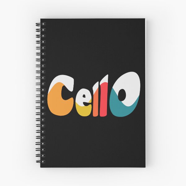 Item preview, Cello Colorful Wave Font - Black Background designed and sold by piesdesignart.