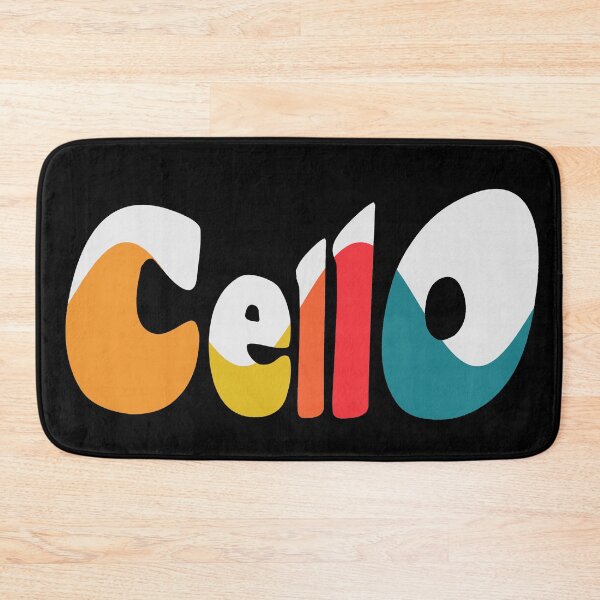 Item preview, Cello Colorful Wave Font - Black Background designed and sold by piesdesignart.
