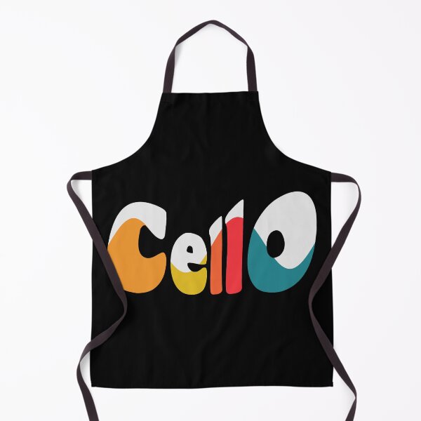 Item preview, Cello Colorful Wave Font - Black Background designed and sold by piesdesignart.