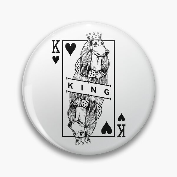 Item preview, Afghan Hound King Of Hearts Funny Tazi Dog Lover Pop Art designed and sold by GrandeDuc.