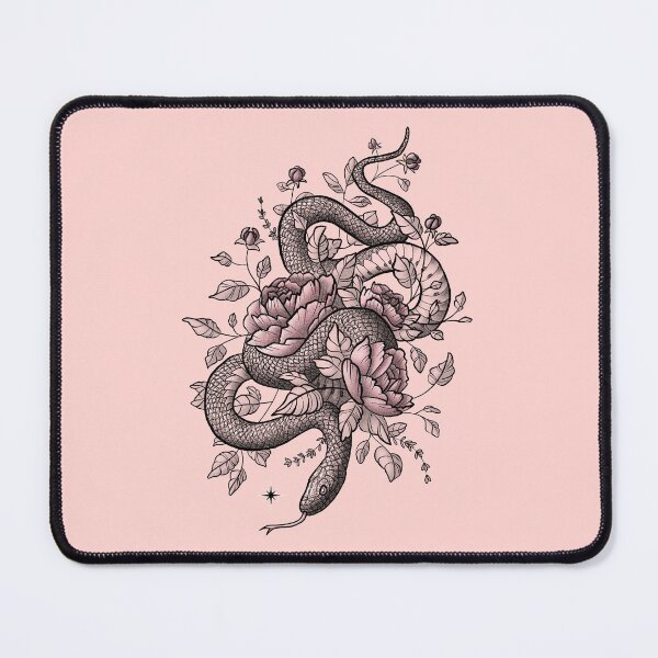 Item preview, Snake and three Roses Tattoo designed and sold by Johanna-Draws.