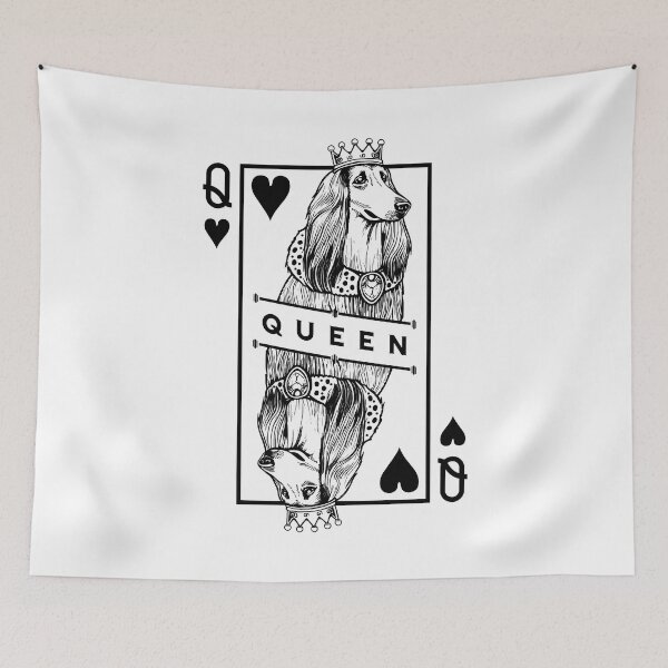 Item preview, Afghan Hound Queen Of Hearts Funny Tazi Dog Lover Pop Art designed and sold by GrandeDuc.