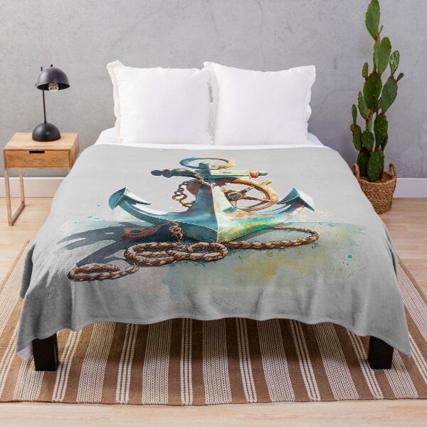 Artikelvorschau, Tri-Blend-Anker (Aquarellkunst) entworfen und verkauft von The-Fox-Hole.