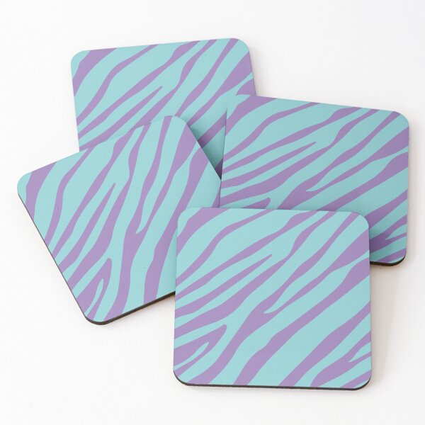 Item preview, Pastel Bohemian Blue and Lavender Purple Zebra Print designed and sold by GemsAnatomy.