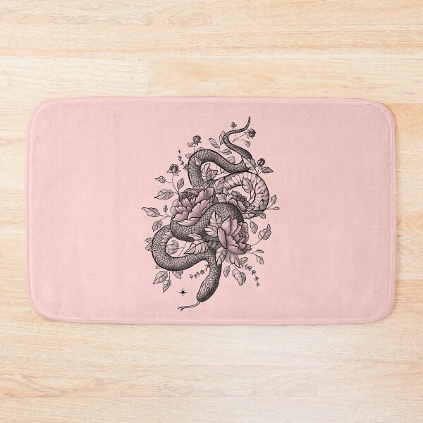Item preview, Snake and three Roses Tattoo designed and sold by Johanna-Draws.