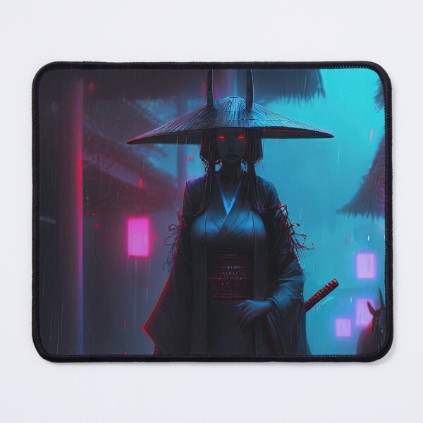 Item preview, Female Samurai Oni | Neon Japan designed and sold by GoblinDSGN.