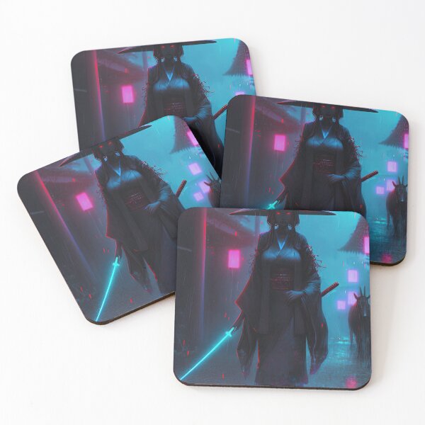 Item preview, Female Samurai Oni | Neon Japan designed and sold by GoblinDSGN.