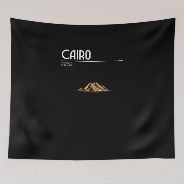 Item preview, Cairo, Pyramids of Gizeh, coordinates designed and sold by STELATO.