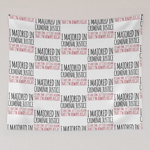 Item preview, Majored in Criminal Justice   designed and sold by CosimarDoris.