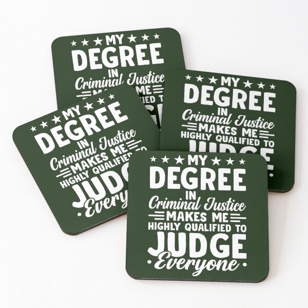 Item preview, My Degree In Criminal Justice To Judge Everyone Shirt, Criminal Justice Graduation Tee, Criminal Jus designed and sold by CosimarDoris.