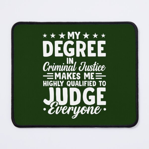 Item preview, My Degree In Criminal Justice To Judge Everyone Shirt, Criminal Justice Graduation Tee, Criminal Jus designed and sold by CosimarDoris.
