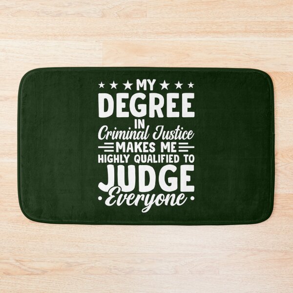 Item preview, My Degree In Criminal Justice To Judge Everyone Shirt, Criminal Justice Graduation Tee, Criminal Jus designed and sold by CosimarDoris.