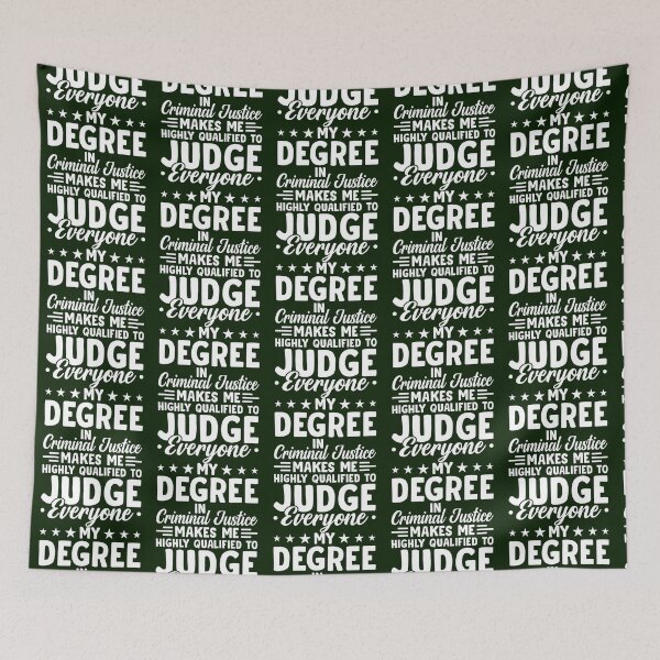 Item preview, My Degree In Criminal Justice To Judge Everyone Shirt, Criminal Justice Graduation Tee, Criminal Jus designed and sold by CosimarDoris.