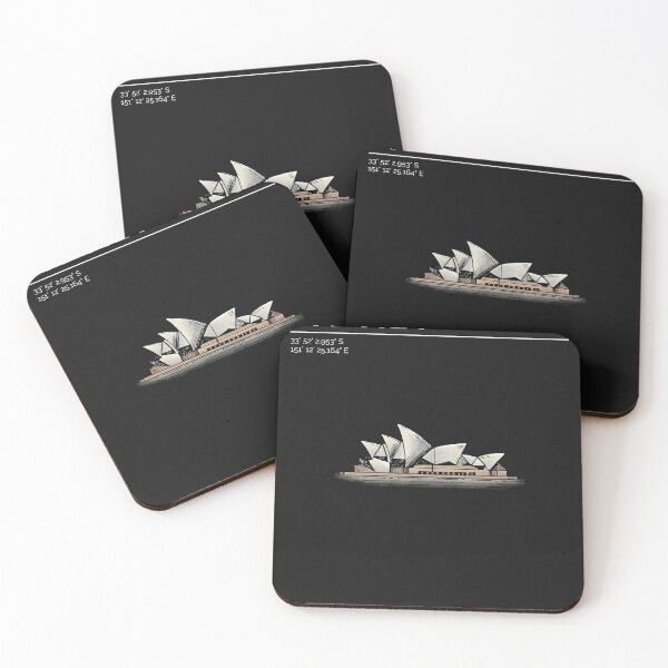 Item preview, Sydney, Sydney Opera House, coordinates designed and sold by STELATO.
