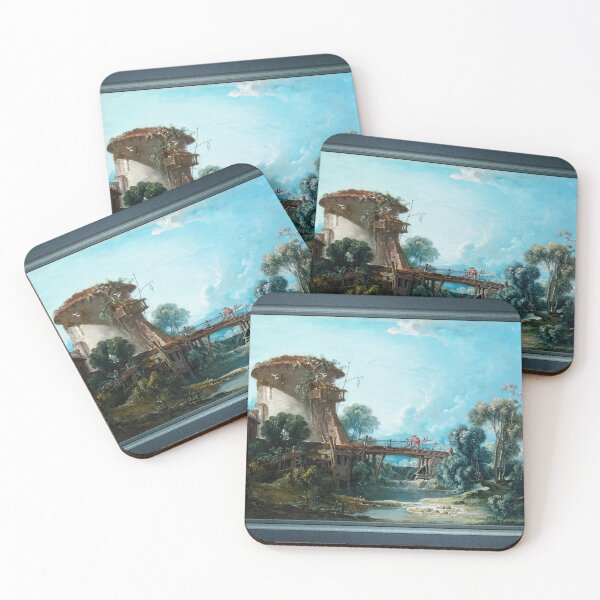 Item preview, The Dovecote by François Boucher Remastered Xzendor7 Classical Art Old Masters Reproductions designed and sold by Xzendor7 Digital Art Creations.