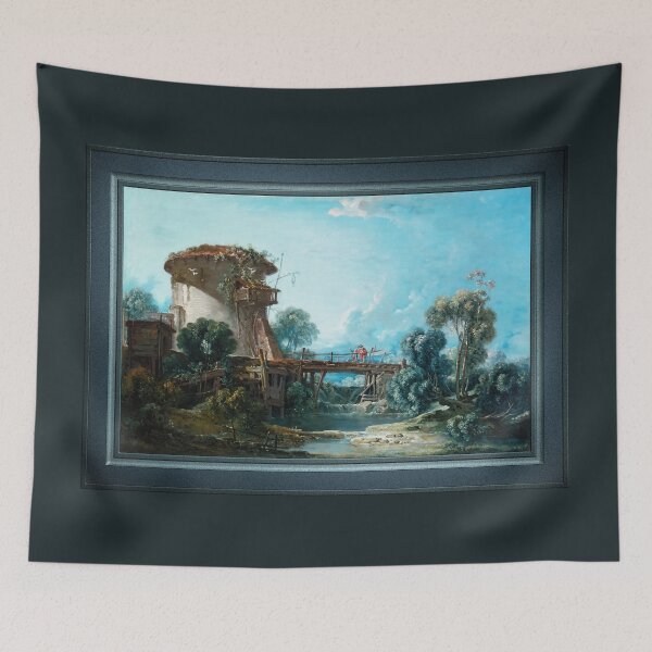 Item preview, The Dovecote by François Boucher Remastered Xzendor7 Classical Art Old Masters Reproductions designed and sold by Xzendor7 Digital Art Creations.