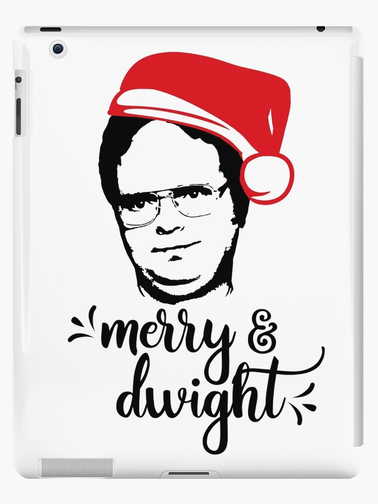 merry & dwight The Office Christmas Dwight Schrute santa hat