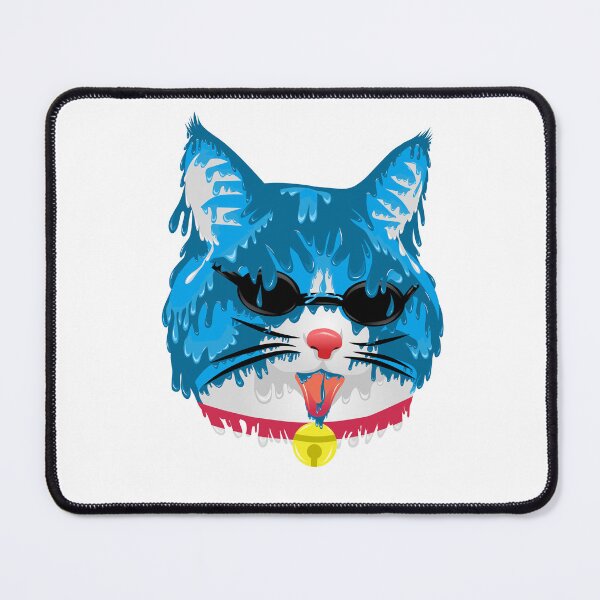 Item preview, Yellow necklace blue cat grime art illustration designed and sold by AmsaOza.