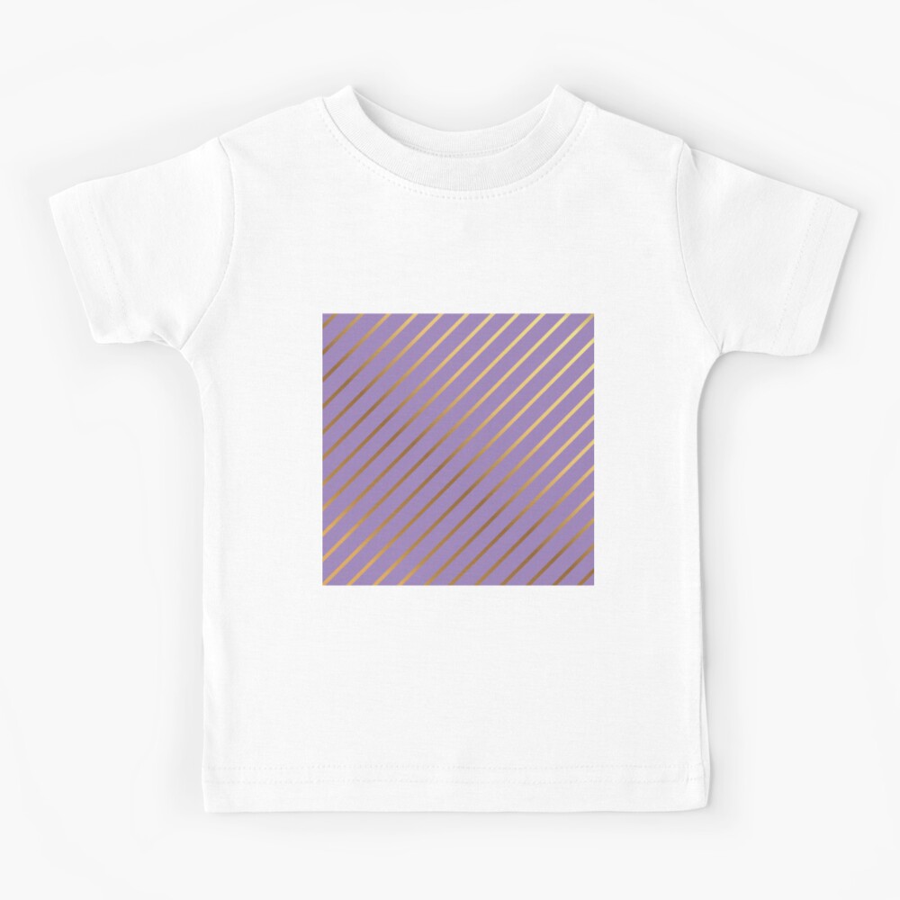 Goal Printed Round Neck Lavender Kid's T-Shirt
