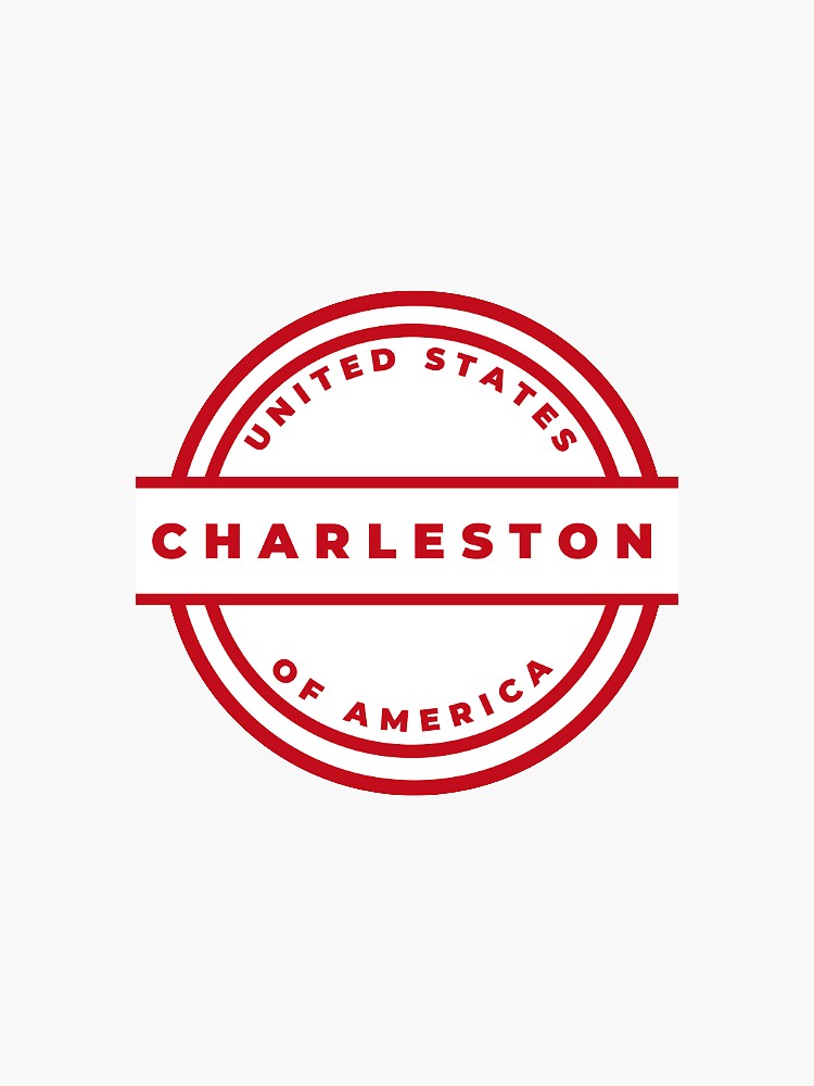 Charleston South Carolina Usa Postage Stamp Sticker For Sale By