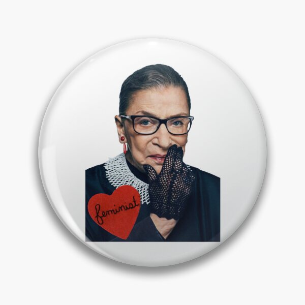 Item preview, Ruth Bader Ginsburg _quot_Feminist Heart_quot_   designed and sold by CosimarDoris.