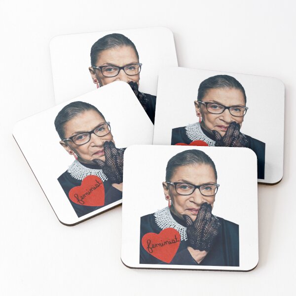 Item preview, Ruth Bader Ginsburg _quot_Feminist Heart_quot_   designed and sold by CosimarDoris.