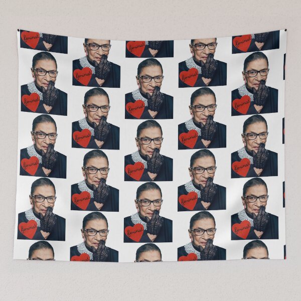 Item preview, Ruth Bader Ginsburg _quot_Feminist Heart_quot_   designed and sold by CosimarDoris.